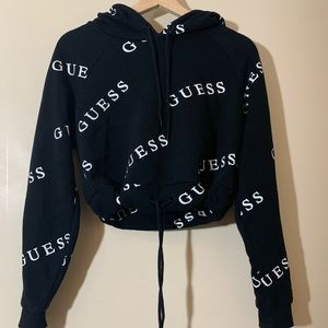 “Guess” Cropped Hoodie